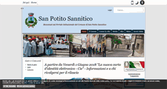 Desktop Screenshot of comune.sanpotitosannitico.ce.it